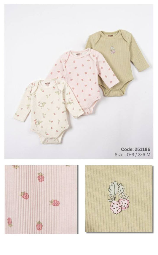 PACK OF THREE SETS - Ribbed