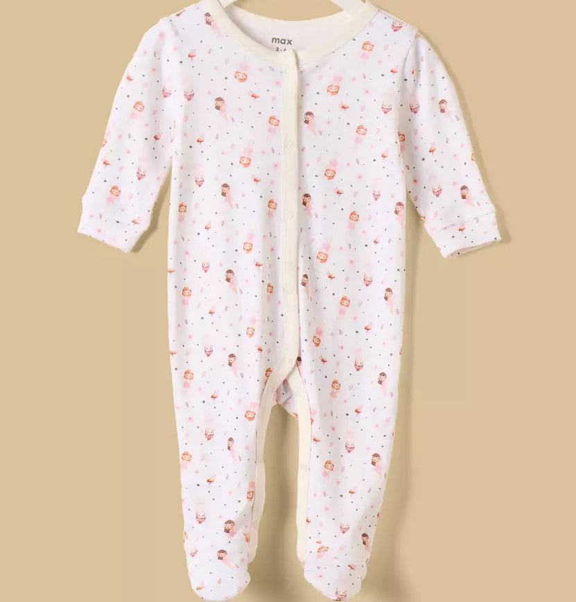 MAX-Pack of 2 - Fairy Print Sleepsuit