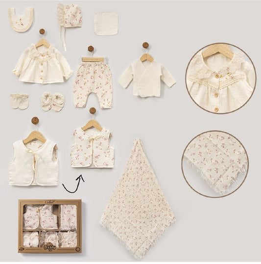 FLORAL - PREMIUM MUSLIN WELCOME SET