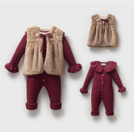 NIPPERLAND - WOOLEN ROMPER SET