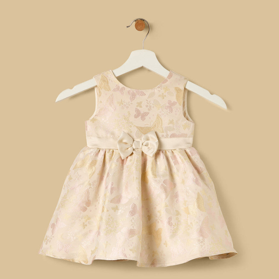 MAX-Butterfly Jacquard Sleeveless Dress