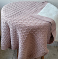 KNITTED DOUBLE SIDED SHERPA - baby blanket