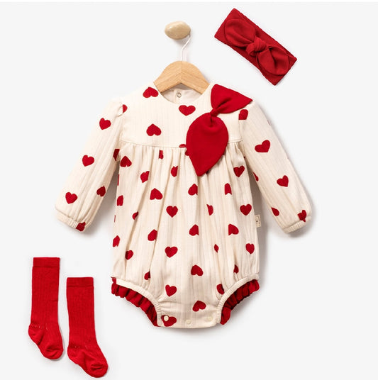 MC- DOUBLE LAYERED 3PC DRESS SET