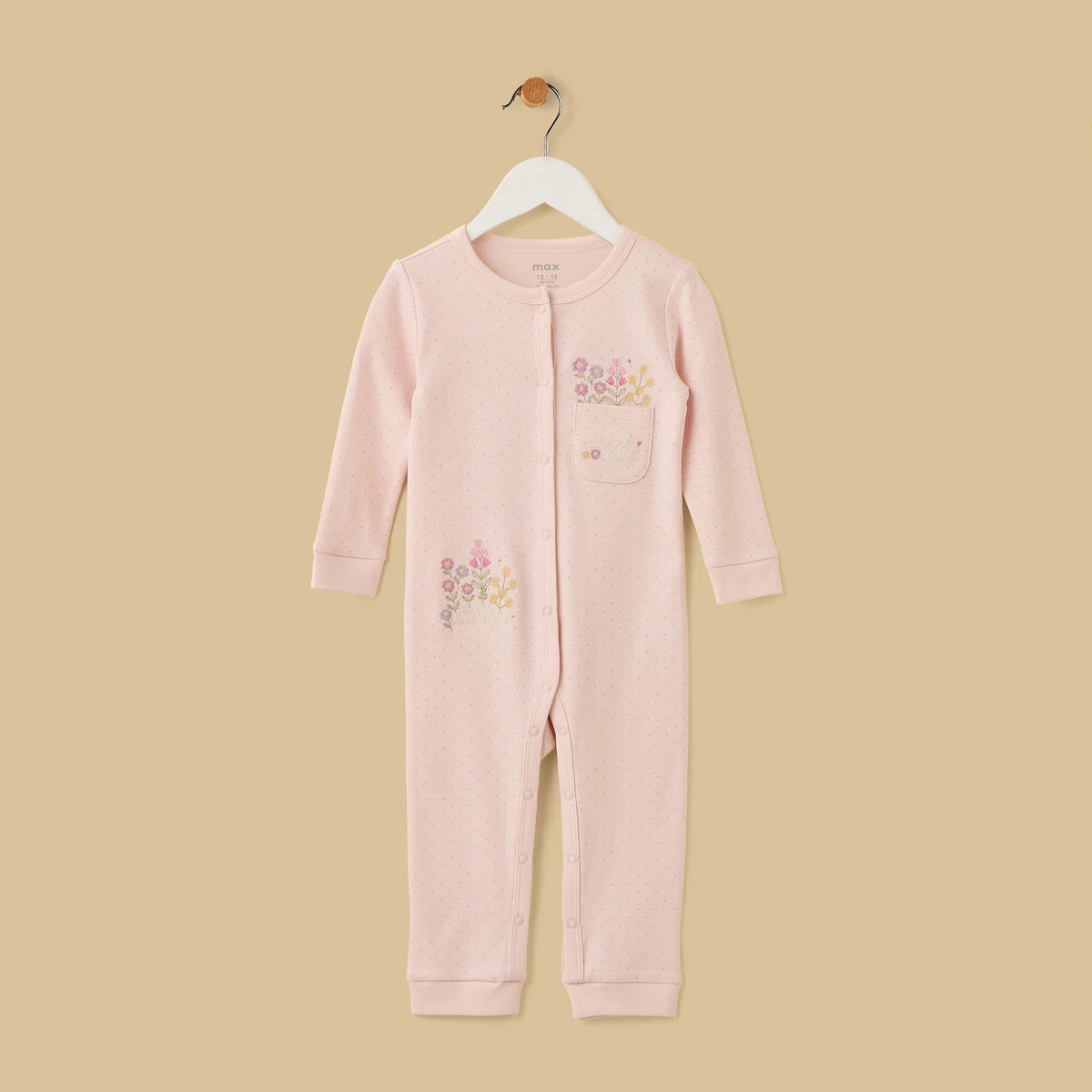 MAX-Embroidered Sleepsuit