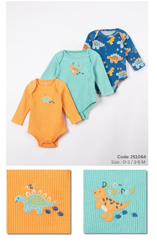 PACK OF THREE SETS - Ribbed