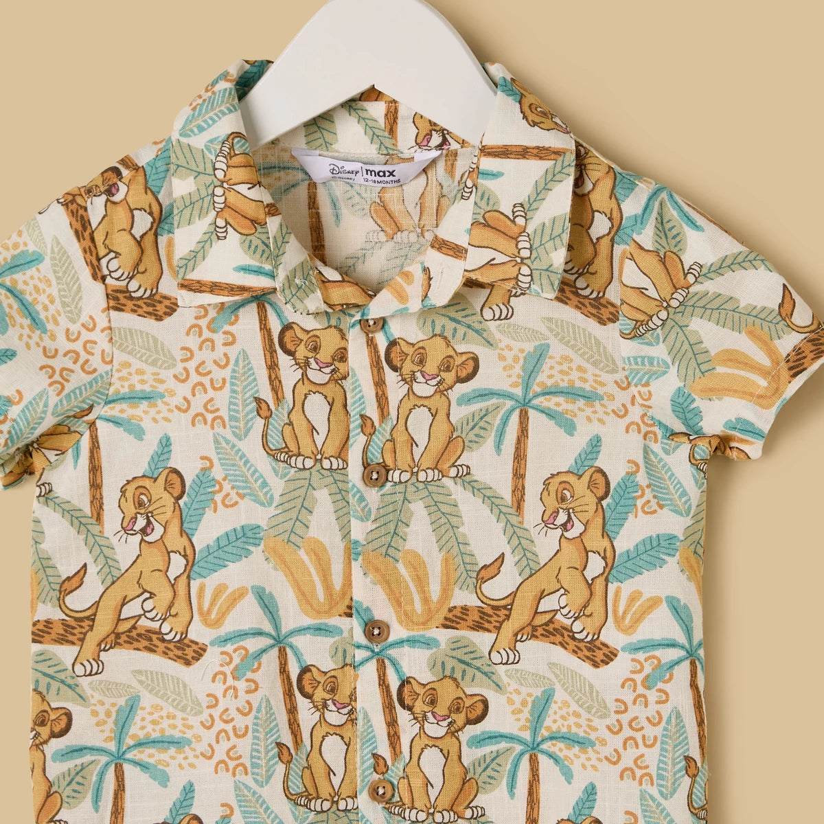 MAX - Lion King Print Cotton Shorts Set