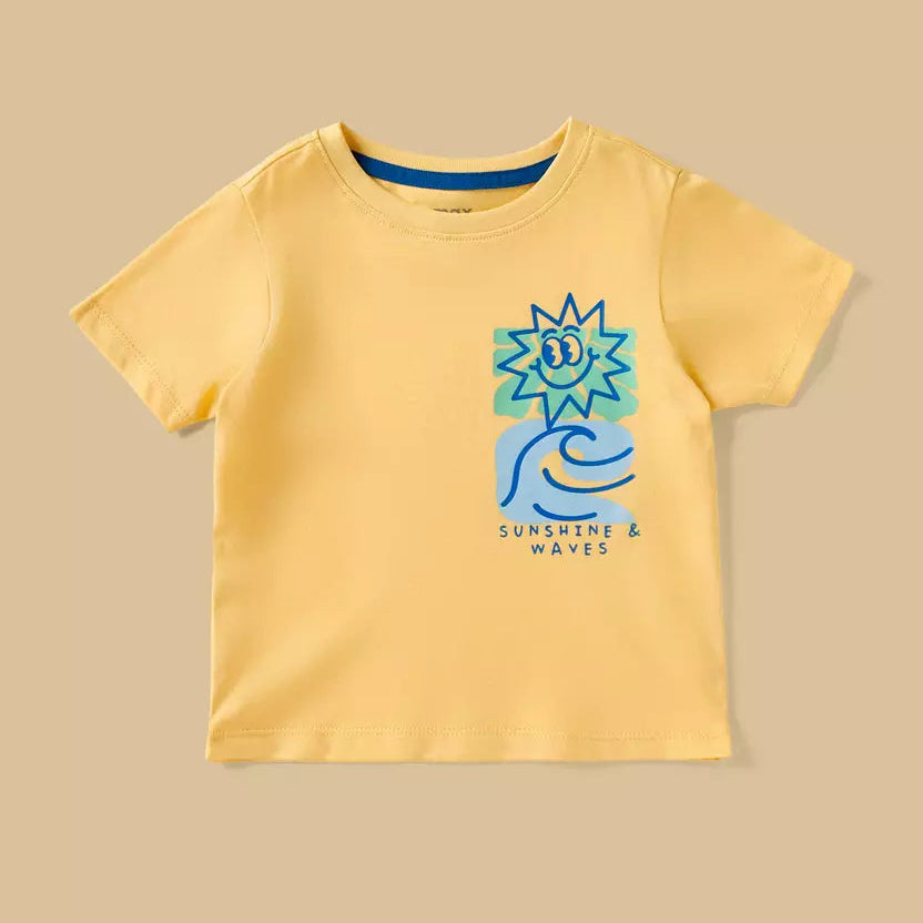 MAX-Embroidered Shirt with T-shirt and Shorts Set