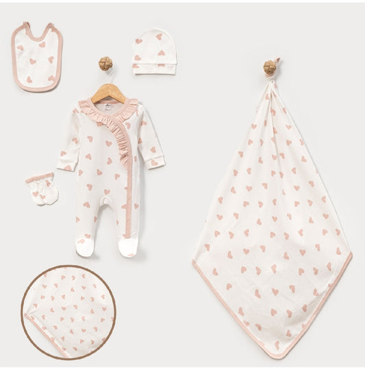 Light knitted 5pc welcome set
