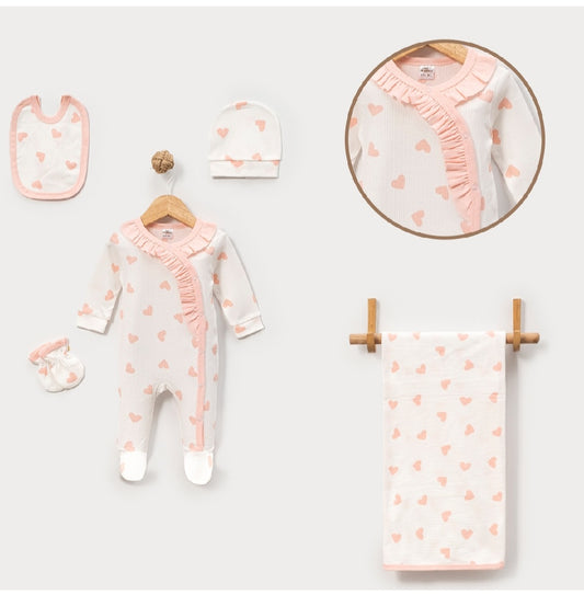 Light knitted 5pc welcome set
