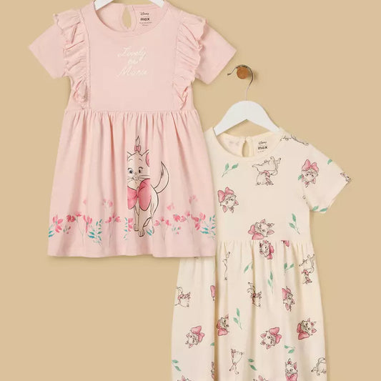 MAX-Pack of 2 - Marie Print Cotton Dress