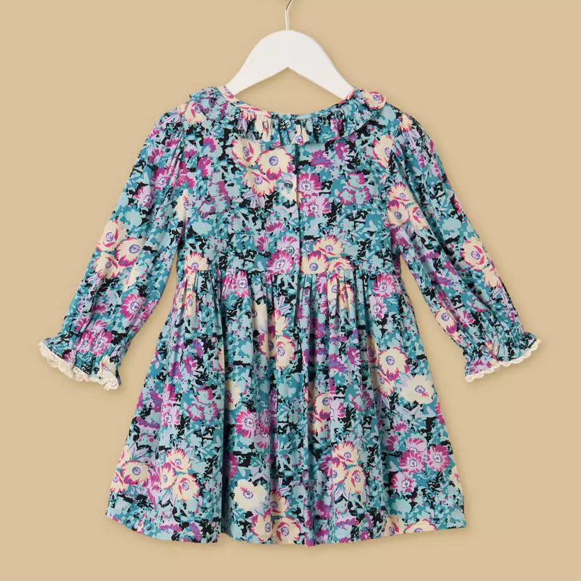MAX-Floral Print Dress with Bloomers
