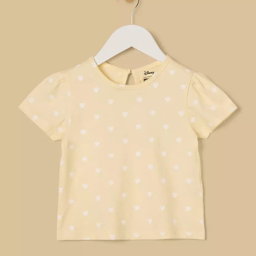 MAX-Stitch Applique Denim Pinafore with T-shirt