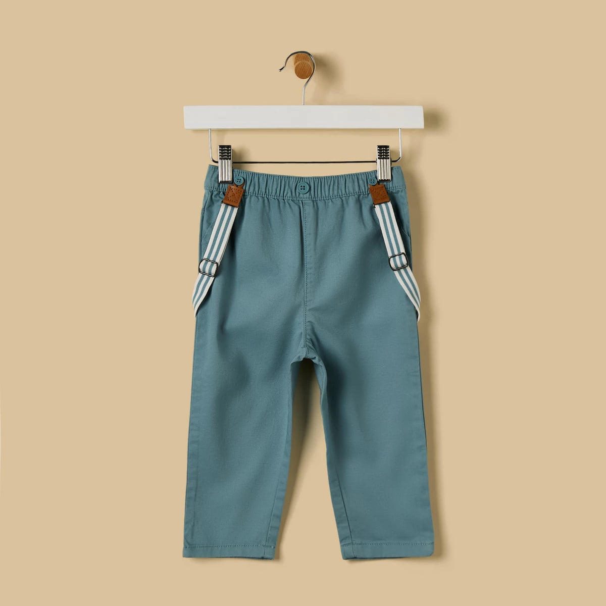 MAX - Striped Polo T-shirt with Pants and Suspenders